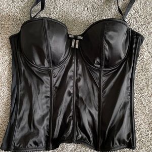 Black Satin VS Corset 36D EUC